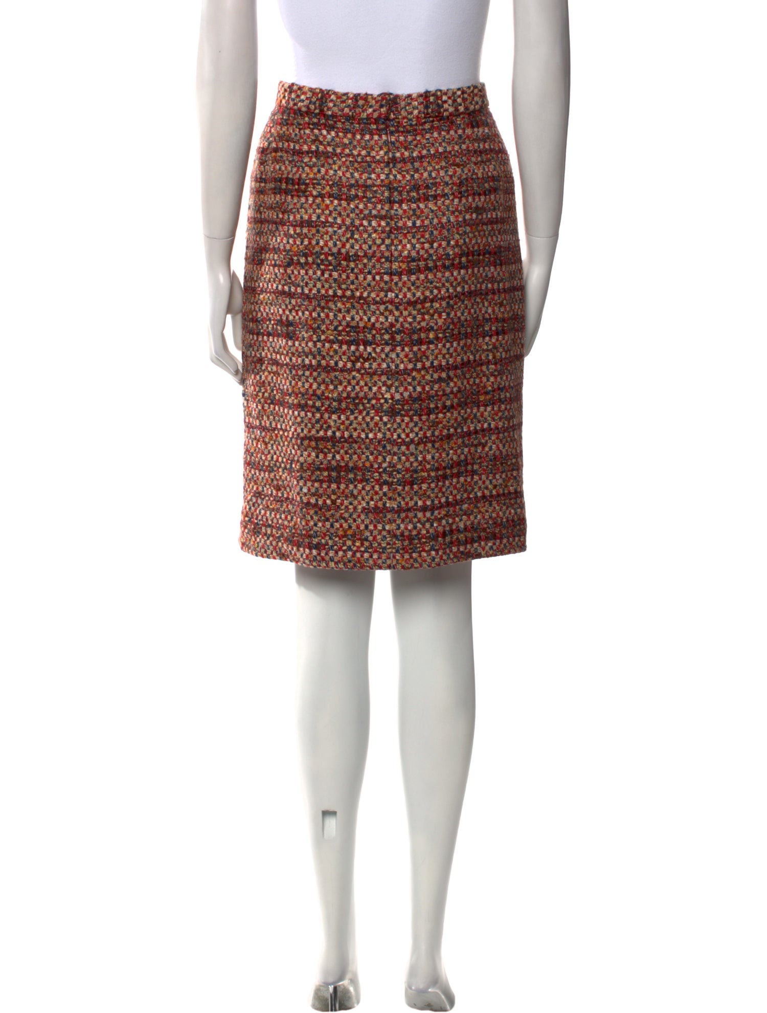 Bill Blass Tweed Knee-Length Skirt